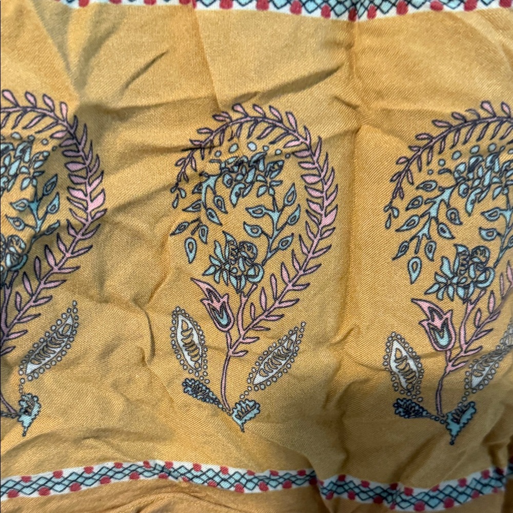 Natural Life Bohemian Style  Floral Blouse - Blue and Yellow XL - Picture 9 of 9